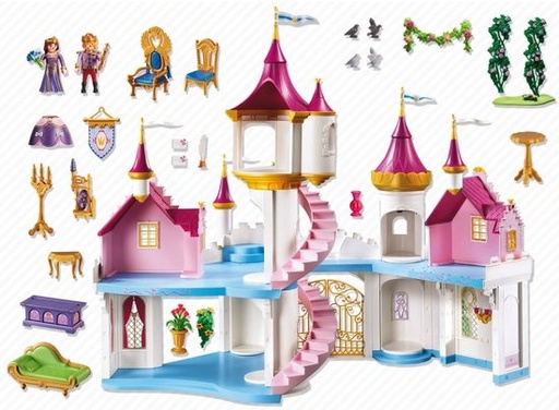 [SVCHP524] Seconde vie - Château Playmobil avec accessoires