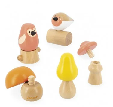Oiseaux et champignons à visser