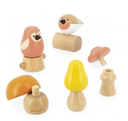 Oiseaux et champignons à visser