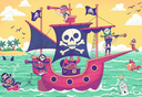Puzzle & Play Pirate Terre en vue