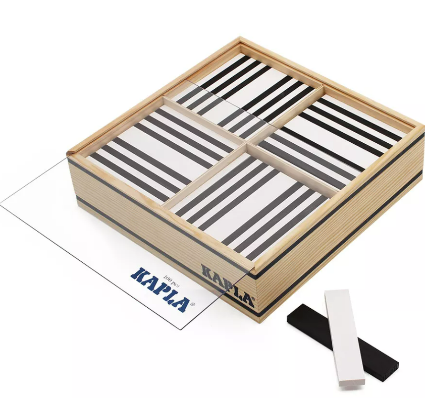 Kapla - Coffret 100 Pièces (noir et blanc)