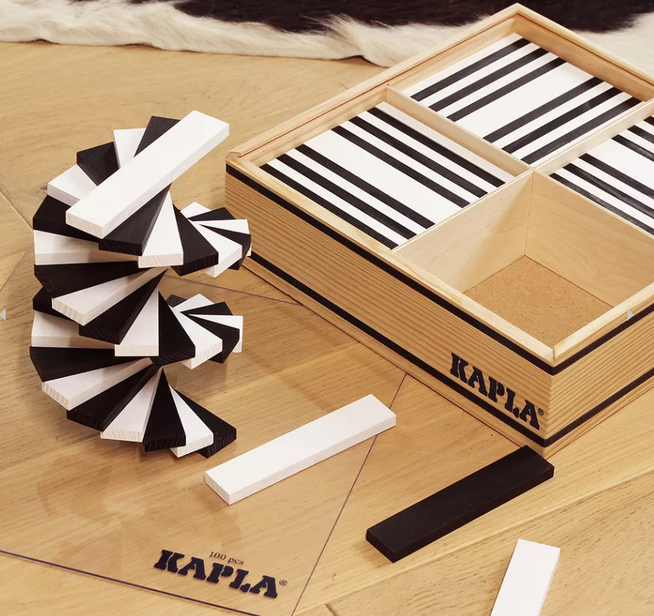 Kapla - Coffret 100 Pièces (noir et blanc)