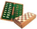 Jeu d'Échecs Magnétique Pliable - Plateau de 18 cm en Palissandre