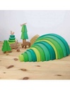 Arc en ciel vert foret
