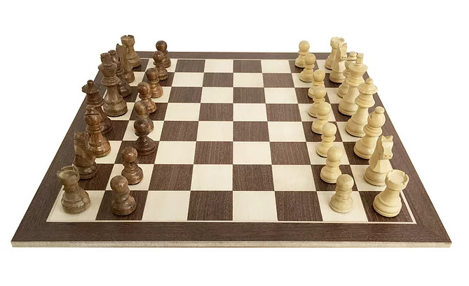 Jeu d'Échecs - Plateau de 36 cm en Palissandre et Buis