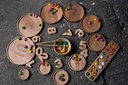 Pagalou - 1 to 10 round stacking tray set. Traceable numbers engraved