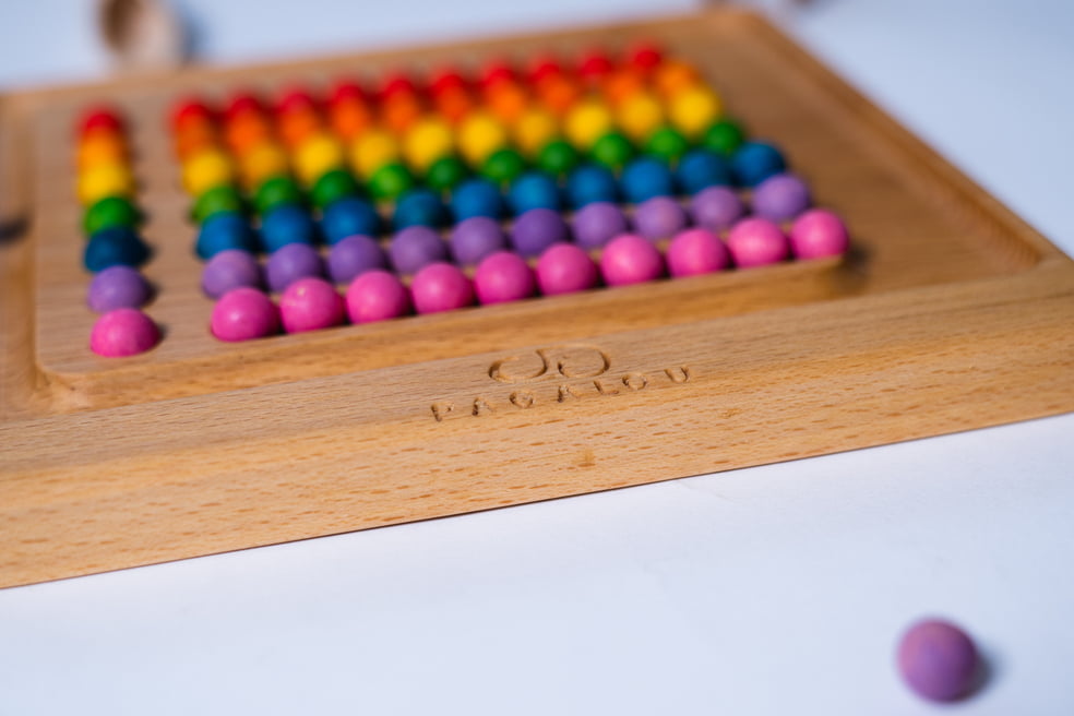 Pagalou - Rainbow colors learning & counting math set