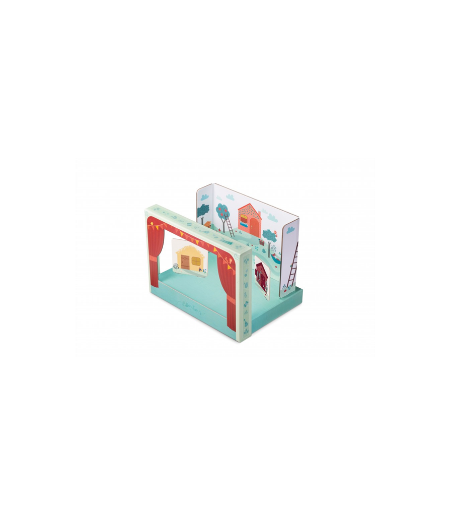 Théâtre aimanté le loup et les 3 petits cochons