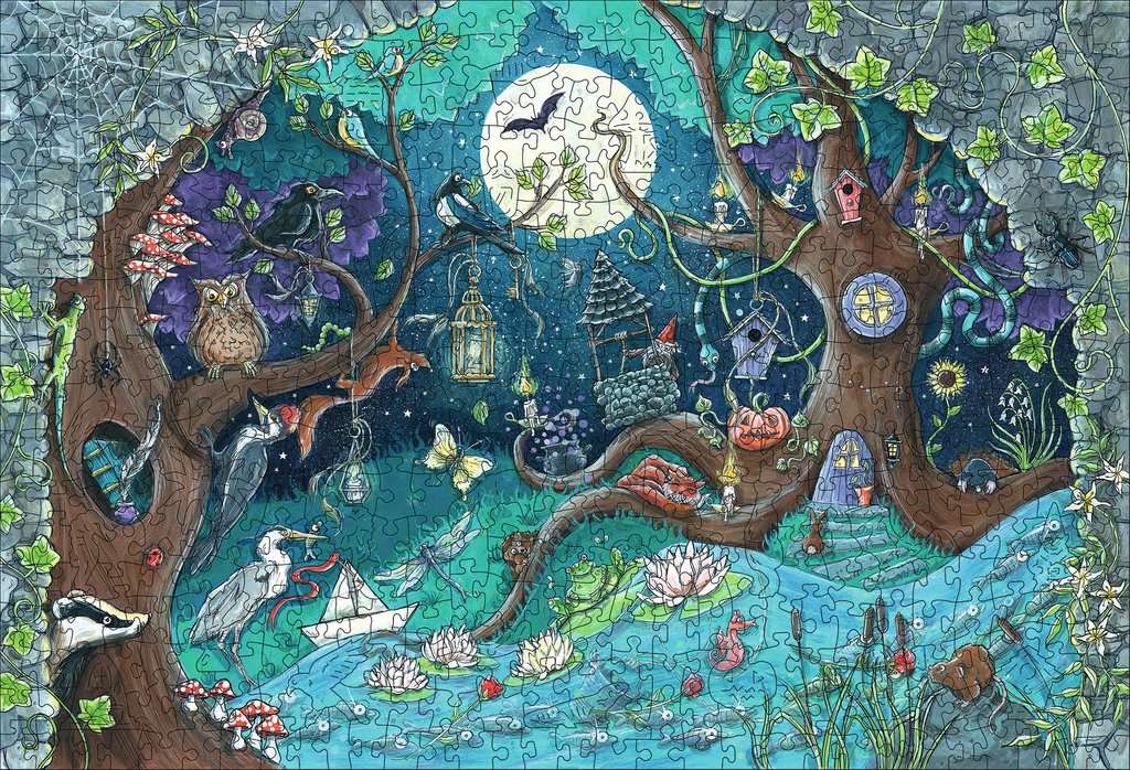 Puzzle Bois Rectangle Forêt 500 pièces
