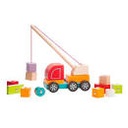 Cubika - Camion-grue en bois avec blocs