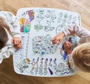Table coloriable Les drôles de bouilles