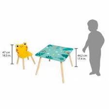 Mobilier tropical Table + 2 chaises Tropik