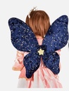 Ailes en velour bleu nuit