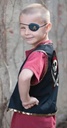 Veste de pirate et cache-œil 4-7ans