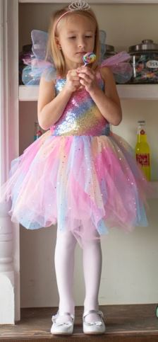 Déguisement - Robe de fée arc-en-ciel 3-4 ans