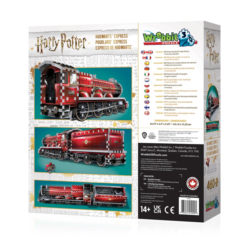 Puzzle 3D Harry Potter - Poudlard express  460 pcs