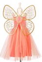 Robe rose Joanna + ailes 3-4 ans