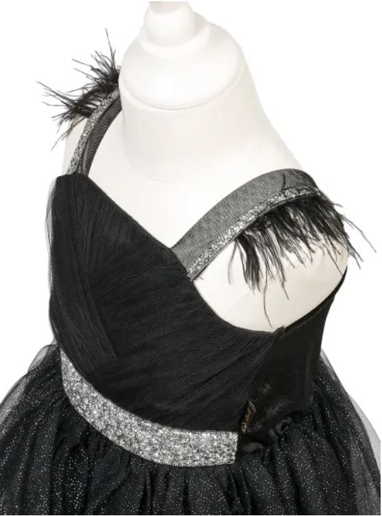 Robe noire Julietta 5-7ans