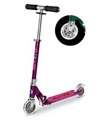 Trottinette 2 roues Sprite Led Violette