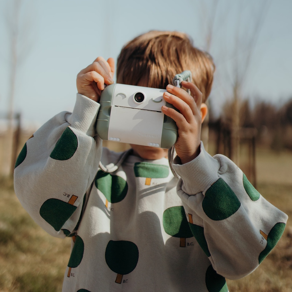Kidyprint Vert - Appareil photo avec imprimante thermique pour enfants