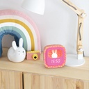 Billy Clock and light - Pink Zebra