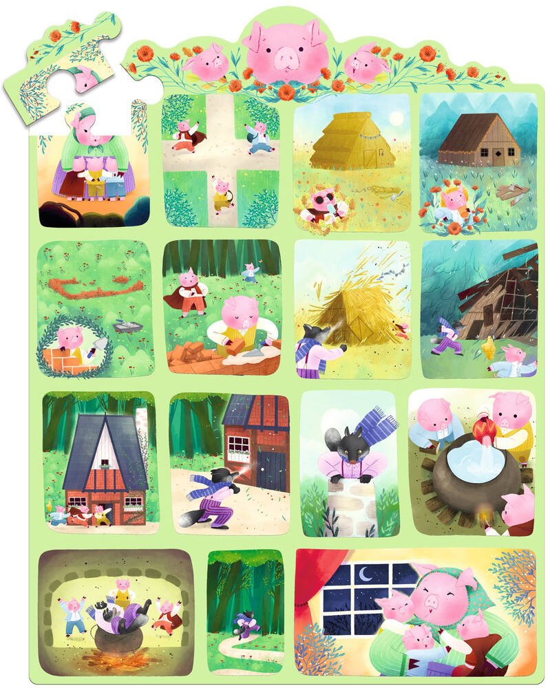 Story Puzzle Les trois petits cochons