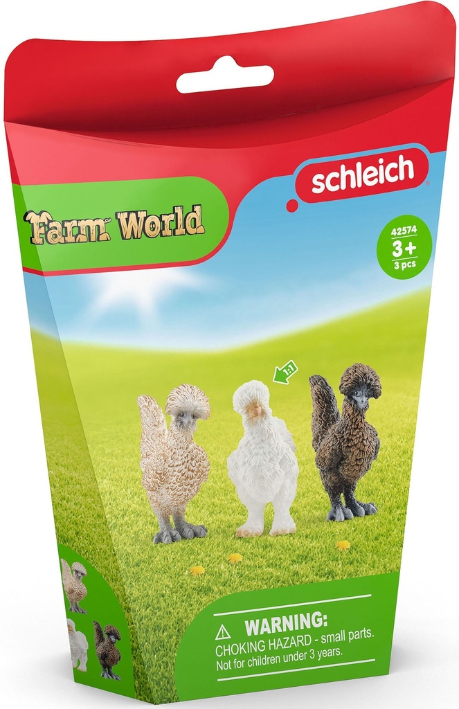 Schleich - Farm World - Trio de poules