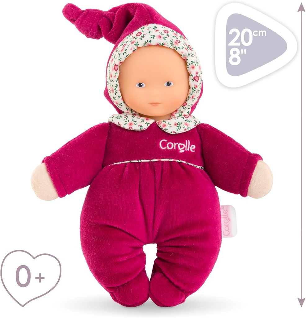 Corolle - Mijn Knuffeldier Babidoux Rose Grenadine 20 Cm Vanaf De Geboorte 9000060060