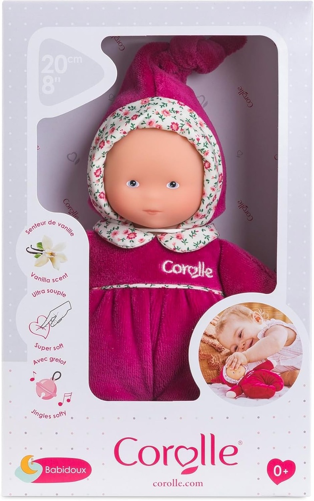 Corolle - Mijn Knuffeldier Babidoux Rose Grenadine 20 Cm Vanaf De Geboorte 9000060060
