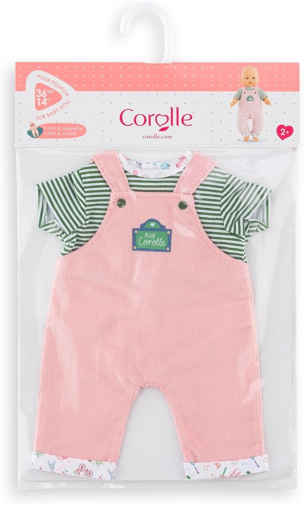 Corolle - T-shirt En Overall Een Weekend in Parijs Kleding Voor Poppen 36 Cm Vanaf 2 Jaar 9000141700