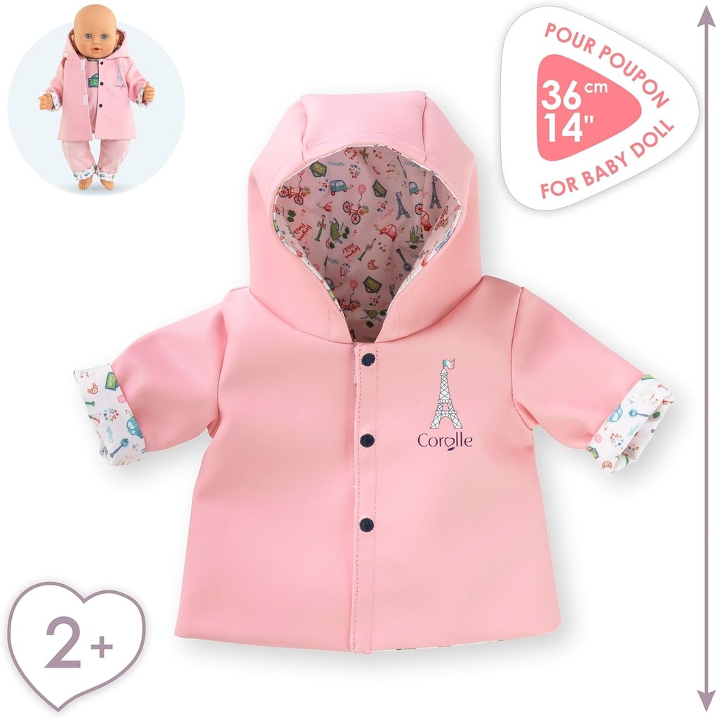 Corolle - Omkeerbare Was Een Weekend in Parijs Kleding Voor Poppen 36 Cm Vanaf 2 Jaar 9000141730
