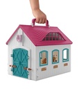 Schleich Horse Club Open Stable Litte Horseshoe 60 Piece Playset with Haflinger Mare and Foal for Children Ages 5+