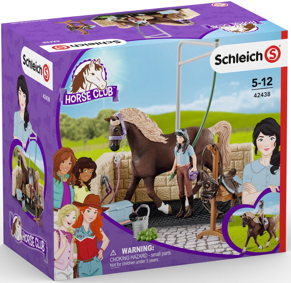 Schleich - Horse Club - Washing Area with Emily & Luna (42438)