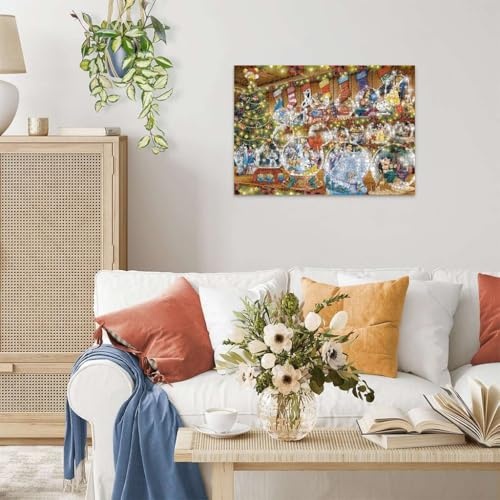 Ravensburger Disney Christmas Snowglobe Paradise Jigsaw Puzzle (1000 Pieces)