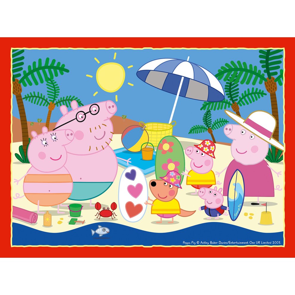 Ravensburger Peppa Pig 4 in a Box (12, 16, 20, 24pc) Jigsaw Puzzles