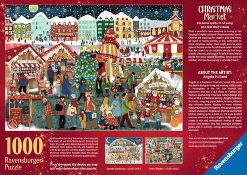 2024 Christmas Market 1000 Piece Jigsaw Puzzle for Adults and Kids Age 12 Years up - Special Edition