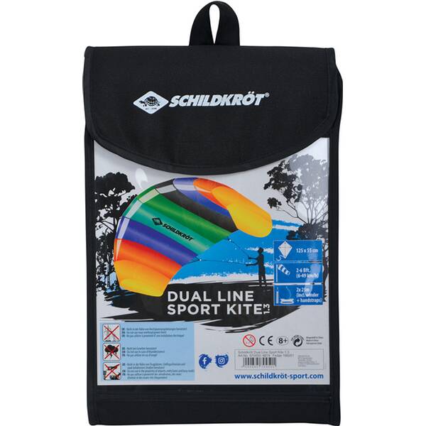 SCHILDKRÖT Drachen Dual Line SPORT KITE1.3, Incl. Carrybag