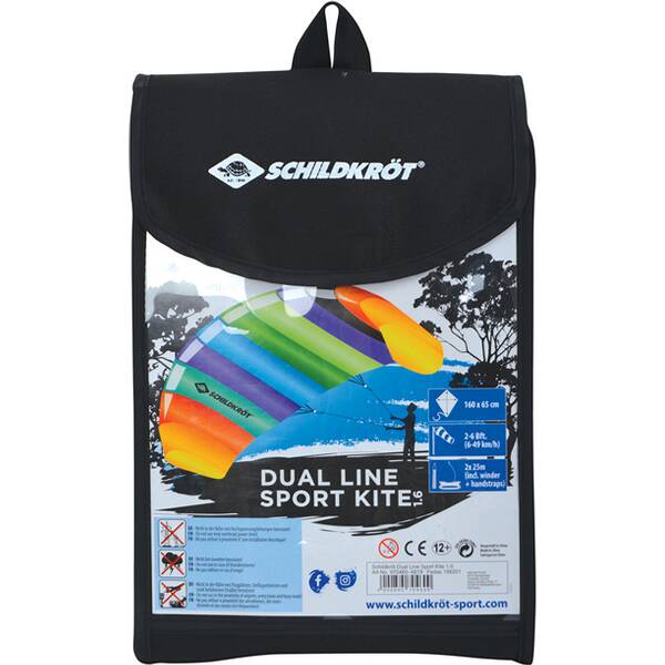 SCHILDKRÖT Drachen Dual Line SPORT KITE 1.6, Incl. Carrybag