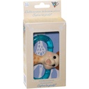 Double Ice Bite Teething Ring, Cold Soothing Baby Teether with Easy to Grip Design. for Babies and Toddlers Ages 3m