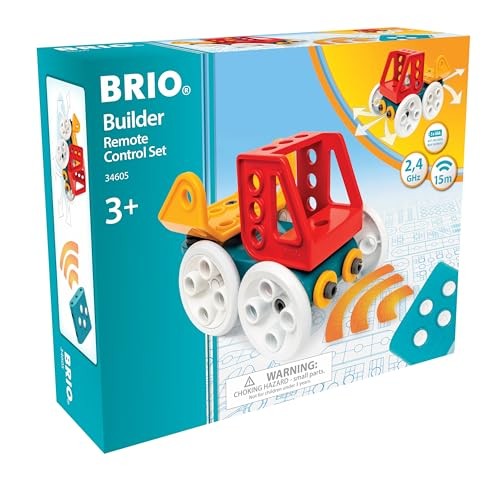 BRIO Builder - 34605 Builder Remote Control Set | Educational Construction Toy for Kids Aged 3 Years up