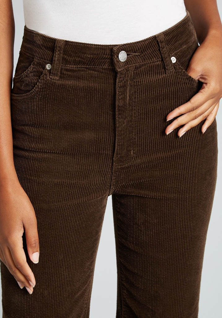 Rollas So Seventies Savvy Corduroy Flare Pants in Brown, Size 26