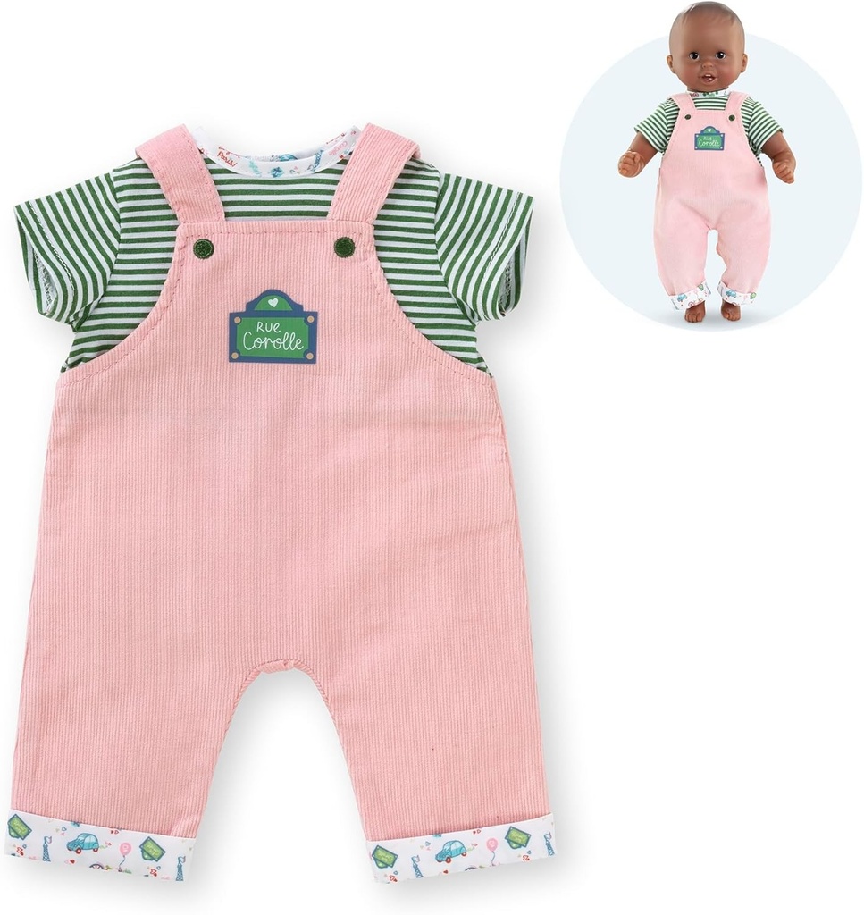 Corolle - T-shirt En Overall Een Weekend in Parijs Kleding Voor Poppen 30 Cm Vanaf 18 Maanden 9000111040