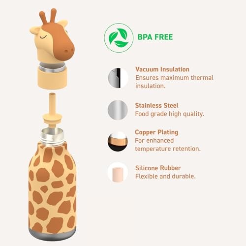 Gourde bestie 460ml Girafe