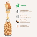 Gourde bestie 460ml Girafe