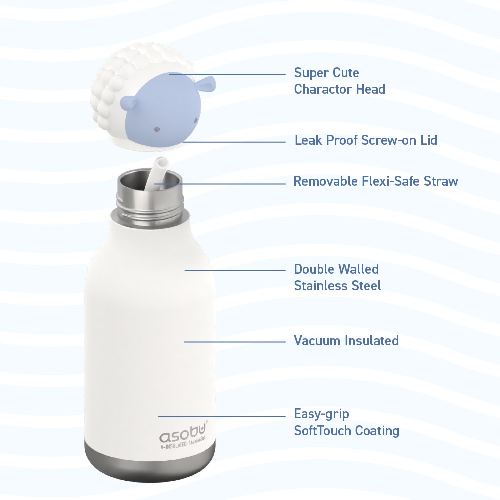 Gourde bestie 460ml Pingouin