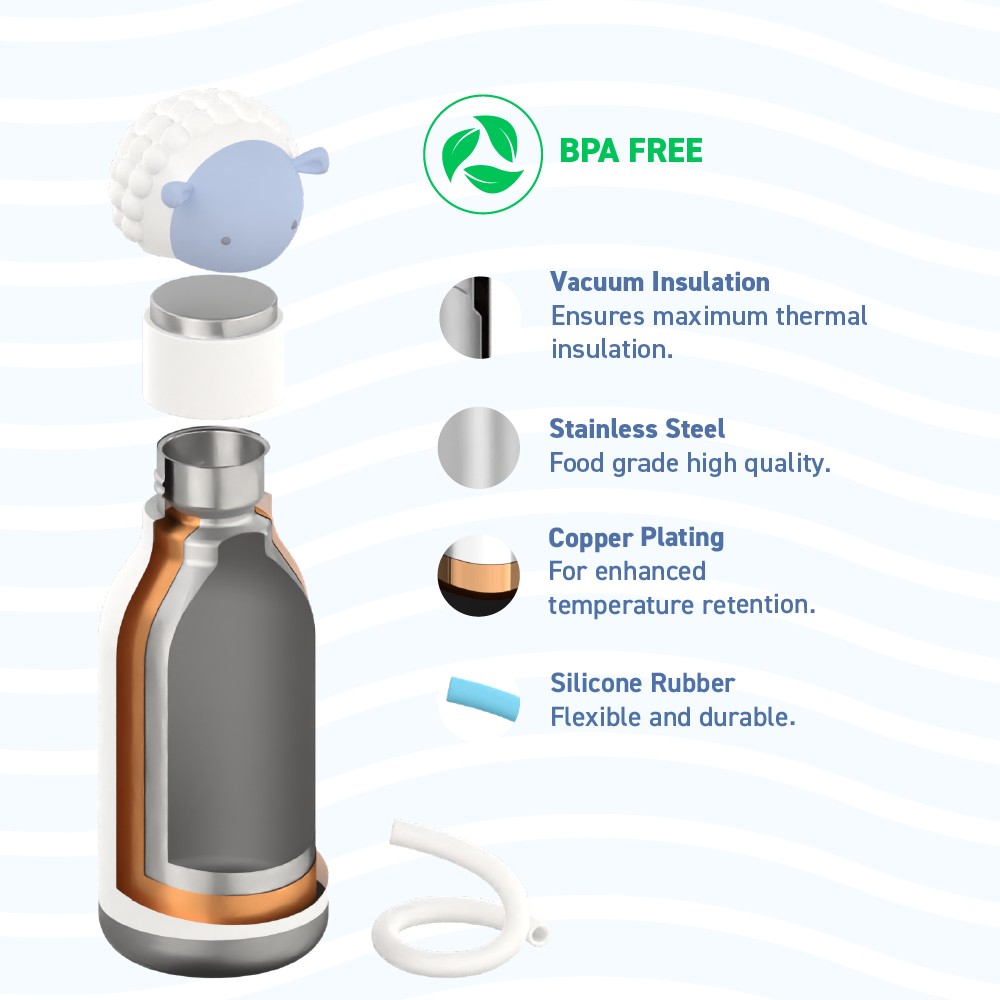 Gourde bestie 460ml Pingouin