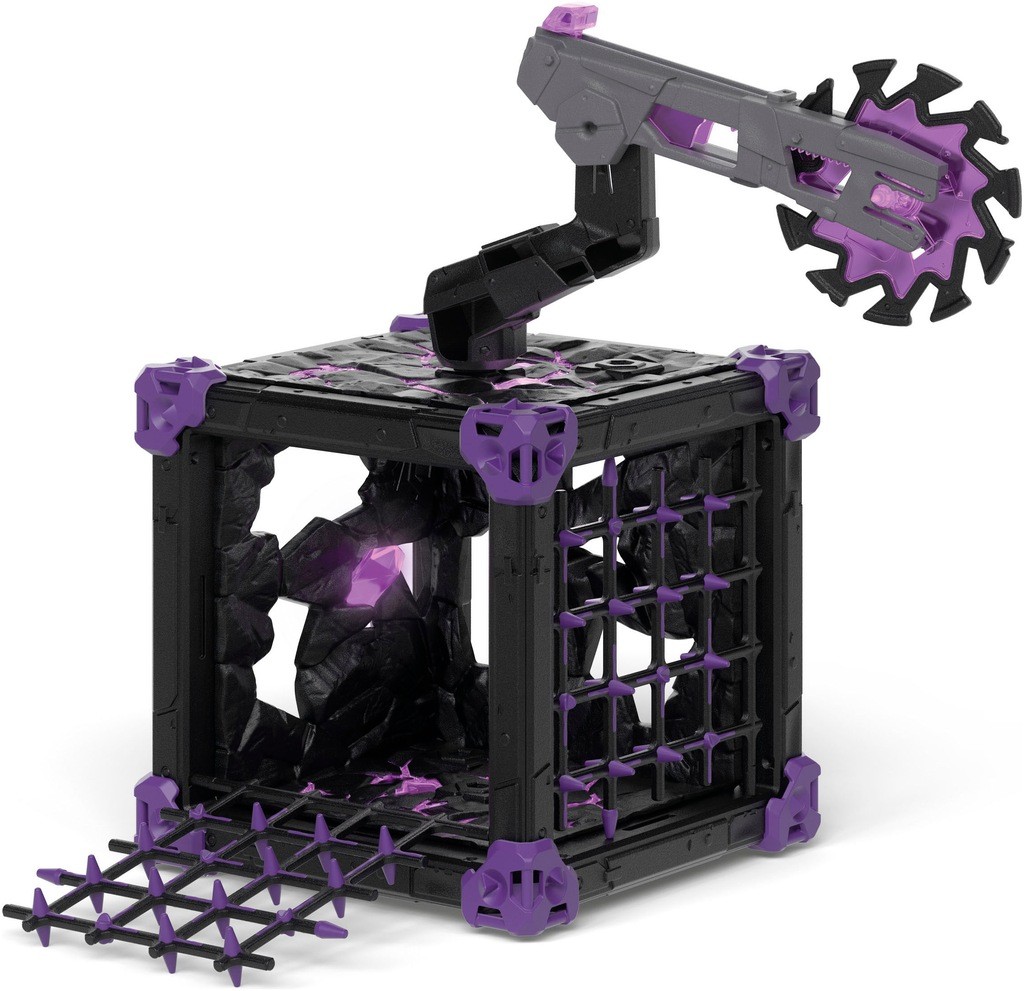 Schleich Eldrador Creatures - Battle Cave with Shadow Tiger Figure & Shooting Weapon Toy Playset - Interactive Cave  Monster Figurine - Fantasy Toys f