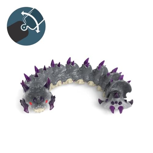 Schleich ELDRADOR CREATURES   Schattenwurm 70830   ELDRADOR Schleich Monster Spielfigur Mit Beweglichem Körper   Tolles Geschenk Für Mädchen Und Ju