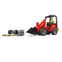 Bruder 02191 Schaeffer Compact Loader 2034 W/ Figure and Accessories