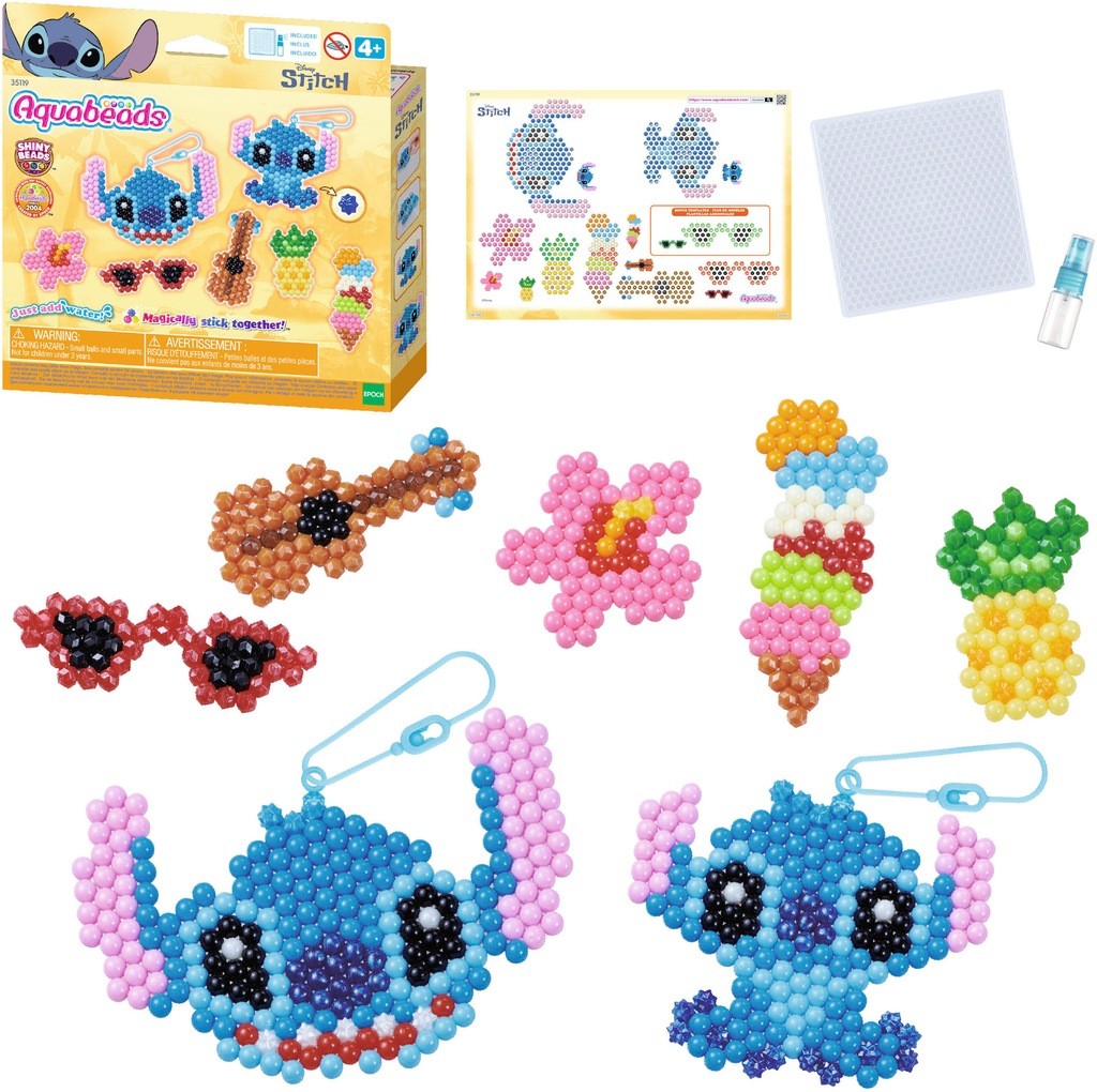 Aquabeads Stitch Keychain Craft Kit  Kids Crafts  Beads  Arts and Crafts  Complete Activity Kit for 4+